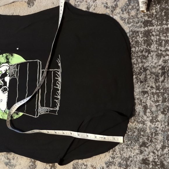 Peanuts Halloween Raglan T-shirt Snoopy Dracula Woodstock Witch Full Moon Large - Picture 4 of 7